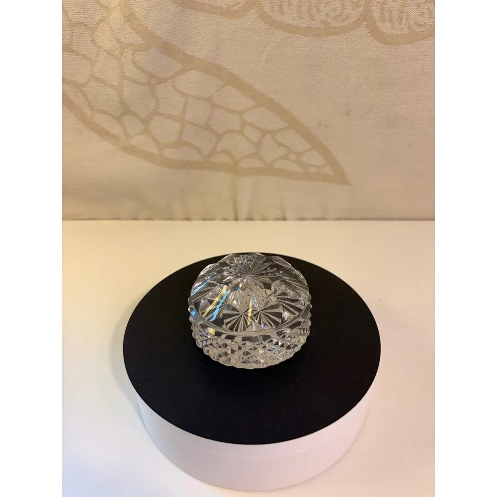 Small round Crystal paperweight